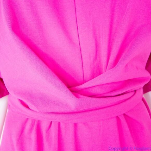 NEW Eloquii Pink Cross Front Flutter‎ Sleeve Dress, size 18 - Picture 9 of 15